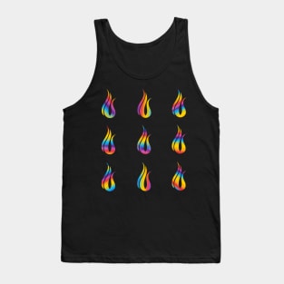 Eating Disorder Recovery Rainbow Stripes Sticker Pack Tank Top